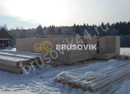 Дом по проекту № 41 из проф. бруса 145х195 мм