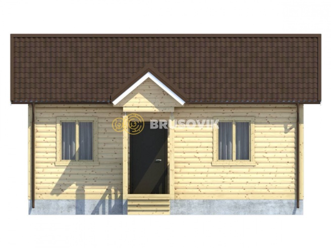 Проект №88 дома из бруса 6х8