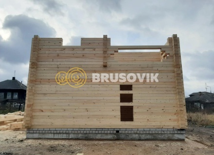 Два дома 8х10 м из профилированного бруса 195х145 мм, Ярославская область, г. Углич