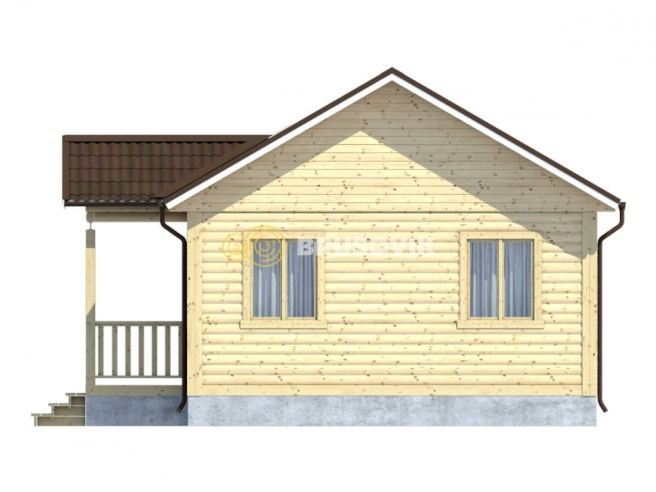 Проект №88 дома из бруса 6х8