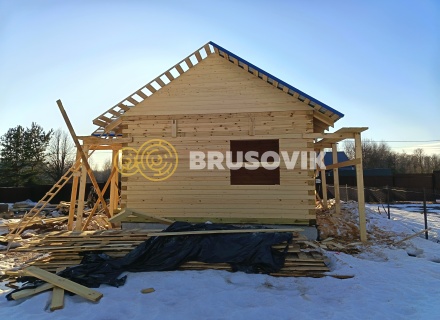 Дом 6х10м из профилированного бруса 145х145мм в д. Покровские Горки, Угличский район, Ярославская область