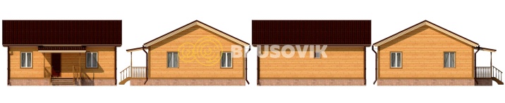 Проект №94 дома из бруса 8х9