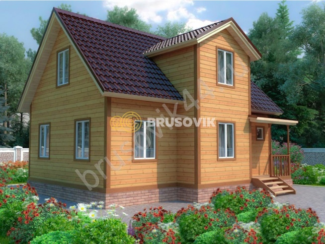 Проект №73 дома из бруса 7х9