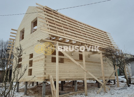 Дом 7х9м из профилированного бруса 145х145мм СНТ Литейщик, Каширский район, Московская область