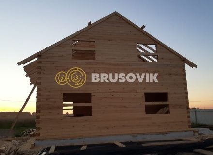 Дом 8,2х8,6 м из профилированного бруса 145х195 мм в д. Шебунино, Балахонковское сельское поселение, Ярославская область