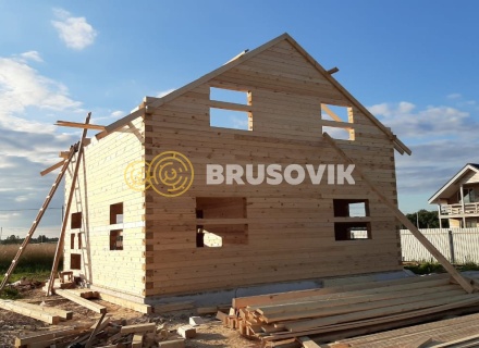 Дом 8,2х8,6 м из профилированного бруса 145х195 мм в д. Шебунино, Балахонковское сельское поселение, Ярославская область