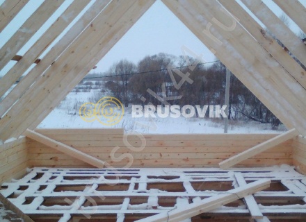 Дом по проекту заказчика из профилированного бруса 145х145 мм