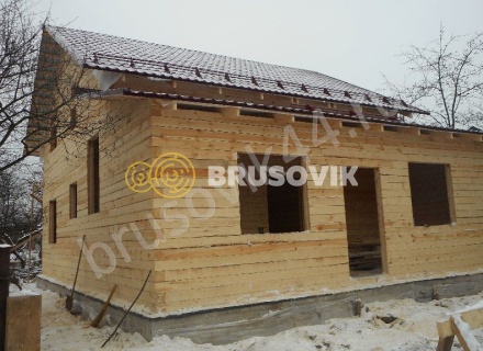 Дом по проекту заказчика из обрезного бруса