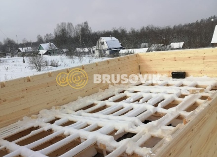 Дом 9х12м из профилированного бруса 145х145 мм в д. Мытишино, Угранский район, Смоленская область