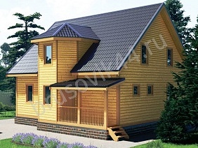 Проект №67 дома из бруса 9х10