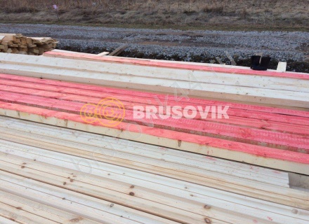 Дом из бруса по проекту № 6