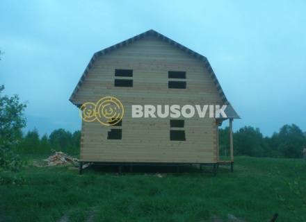 Дом 7х10 м из профилированного бруса 145х145 мм в Ивановской области