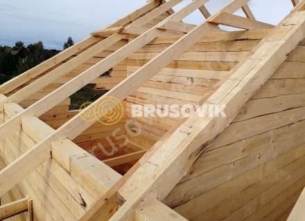 Дом из обрезного бруса 150х150 мм по индивидуальному проекту 