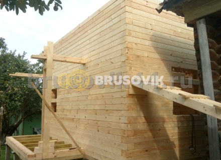 Дом 6х8 м из профилированного бруса 145х195 мм в Ярославской области