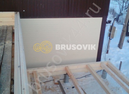 Дом по проекту заказчика из профилированного бруса 145х145 мм