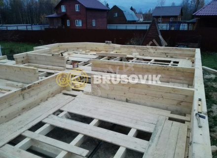 Строительство дома из бруса СТ Отрадное 36, Волоколамский р-н, Московская область