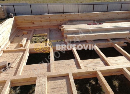 Дом из обрезного бруса 150х150 мм по индивидуальному проекту 