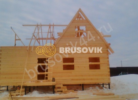 Дом из бруса 150х150 мм. по проекту № 5