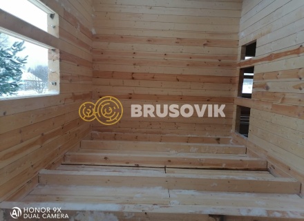 Дом 9х12м из профилированного бруса 145х145 мм в д. Мытишино, Угранский район, Смоленская область