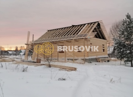 Дом 9х12м из профилированного бруса 145х145 мм в д. Мытишино, Угранский район, Смоленская область