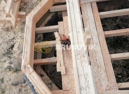 Дом 9х10м с террасой 2,5х10м из профилированного бруса 145х195мм г. Кимры, Тверская область