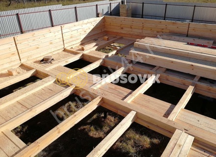 Дом из обрезного бруса 150х150 мм по индивидуальному проекту 