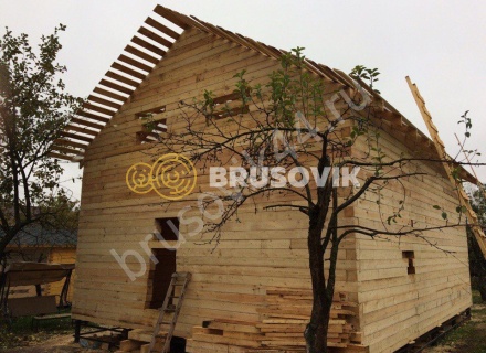 Строительство дачного дома из бруса