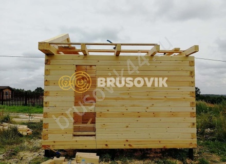 Баня из профилированного бруса 145х145 мм