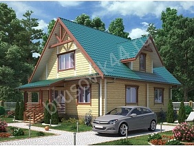 Проект №55 дома из бруса 9х10