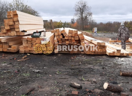 Два дома 8х10 м из профилированного бруса 195х145 мм, Ярославская область, г. Углич