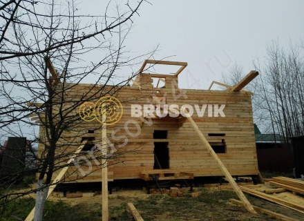 Строительство дома из бруса СТ Отрадное 36, Волоколамский р-н, Московская область
