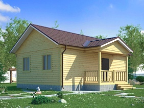 Проект №92 дома из бруса 6х9