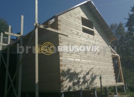 Дом 6х8 м из профилированного бруса 145х195 мм в Ярославской области