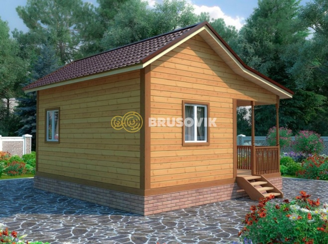 Проект №22 баня из бруса 6х6