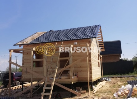 Дом 6х6м по индивидуальному проекту профилированного бруса 145х145мм в д. Яковлево, Тутаевский район, Ярославская область