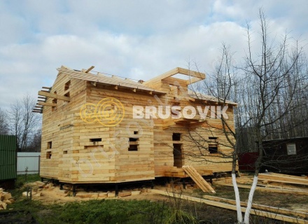 Строительство дома из бруса СТ Отрадное 36, Волоколамский р-н, Московская область