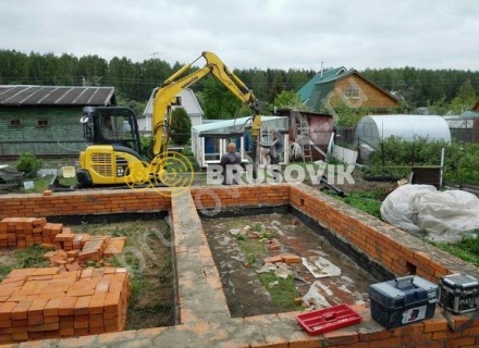 Дом 9,4х9,5 из профилированного бруса 145х195 мм