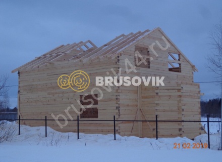 Дом из обрезного бруса 150х150 мм по проекту №67