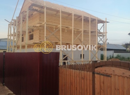 Дом 8х9 м из профилированного бруса 145х195 мм в г. Кострома, ул. Космонавтов, д. 43