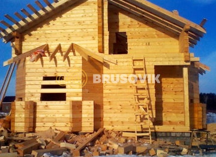 Дом 8х11 м из профилированного бруса 145х195 мм, Проект № 7, во Владимирской области