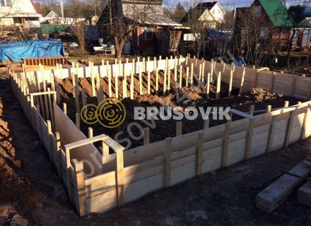 Возведение ленточного фундамента