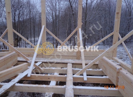  Дом 6,2х12,2 м из профилированного бруса 145х145 мм