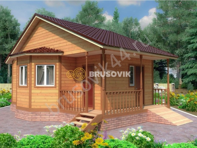 Проект №17 баня из бруса 6х9