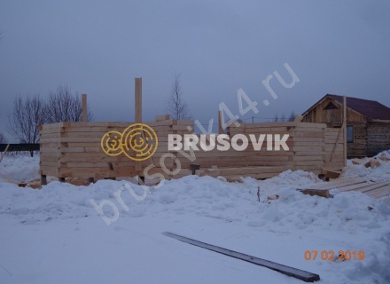 Дом из обрезного бруса 150х150 мм по проекту №67