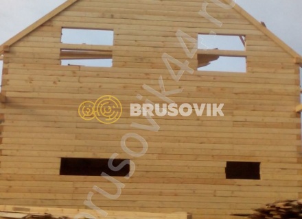 Дом из бруса на участке заказчика