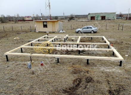 Дом 8,6х8,2, по проекту № 21 из обрезного бруса 150х150 мм