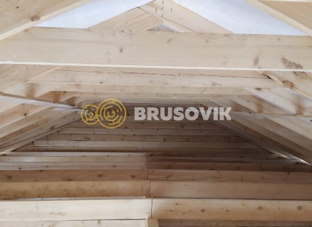 Дом 7х9 м из обрезного бруса 150х150 мм по индивидуальному проекту в коттеджном посёлке Рыбицы-1, Гатчинский район, Ленинградская область