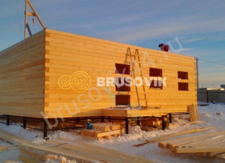 Дом из бруса 150х150 мм. по проекту № 5