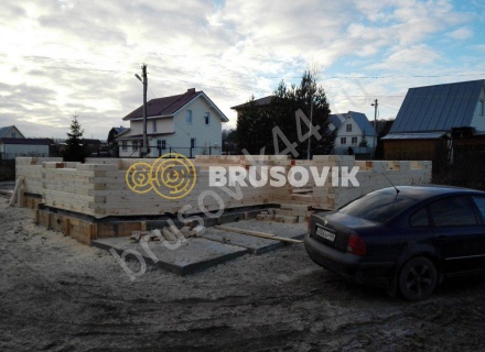 Большой жилой дом из бруса