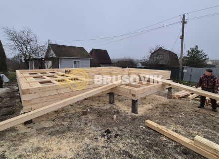 Дом 7х9м из профилированного бруса 145х145мм СНТ Литейщик, Каширский район, Московская область